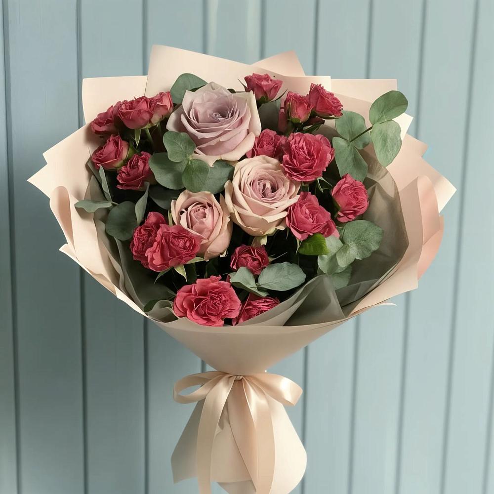 Букет цветов из: Гвоздики и Розы в Новочеркасске