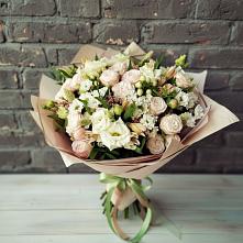 Букет цветов из:  Альстромерии, Розы и Хризантемы #REPLACE_PRED# Новочеркасске