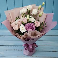 Букет цветов из:  Розы и Лизиантусы #REPLACE_PRED# Новочеркасске