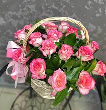 Цветочная композиция из Розы в корзине #REPLACE_PRED# Новочеркасске