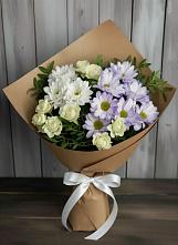 Букет цветов из:  Хризантемы и Розы в Новочеркасске