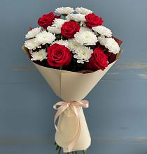 Букет цветов из:  Розы и Хризантемы в Новочеркасске