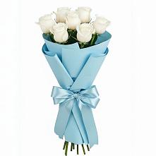 Букет 7 белых роз Проуд в Новочеркасске