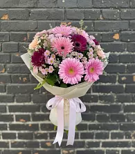 Букет цветов из:  Герберы и Хризантемы в Новочеркасске