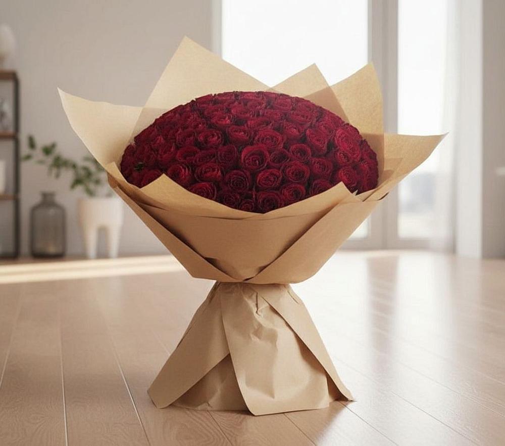 Букет 101 Красная роза в Новочеркасске