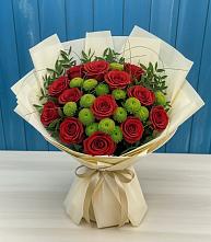 Букет цветов из:  Розы и Хризантемы #REPLACE_PRED# Новочеркасске