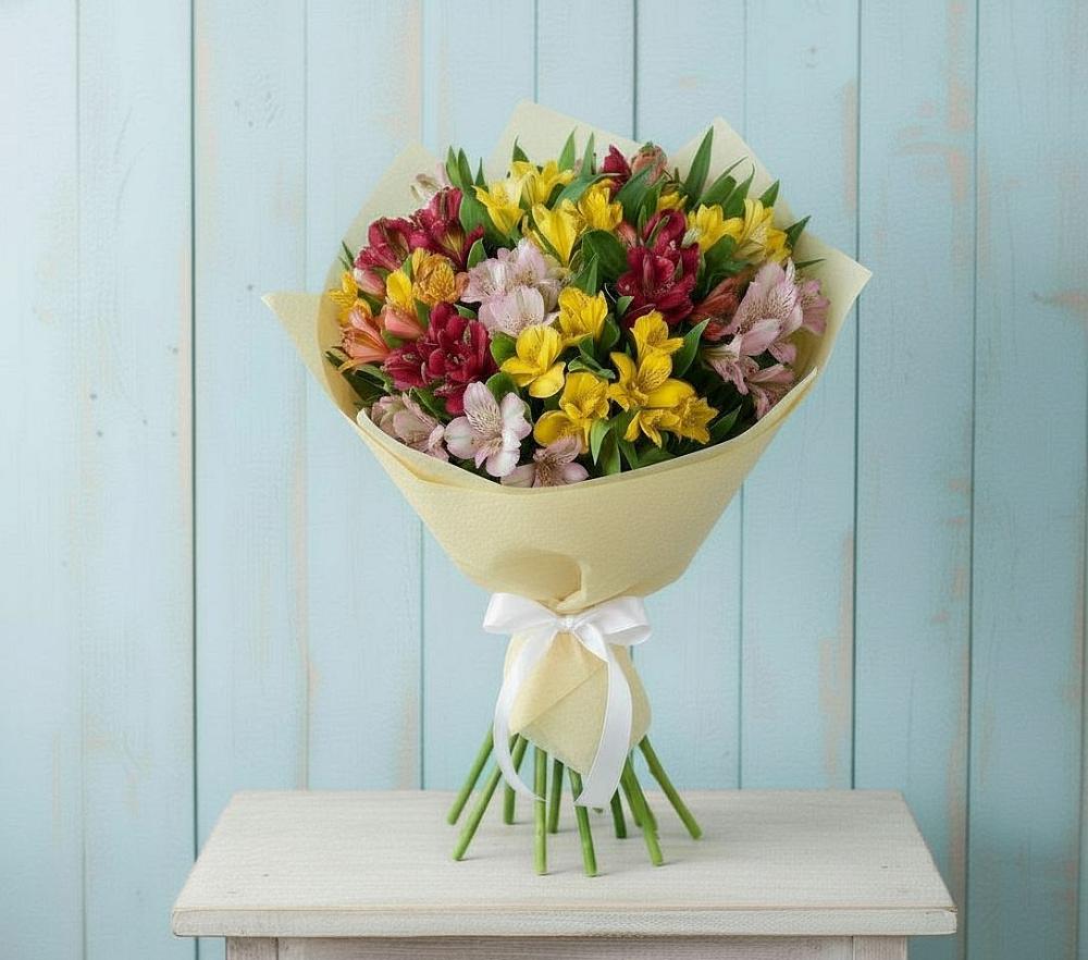 Букет цветов из: Альстромерии в Новочеркасске