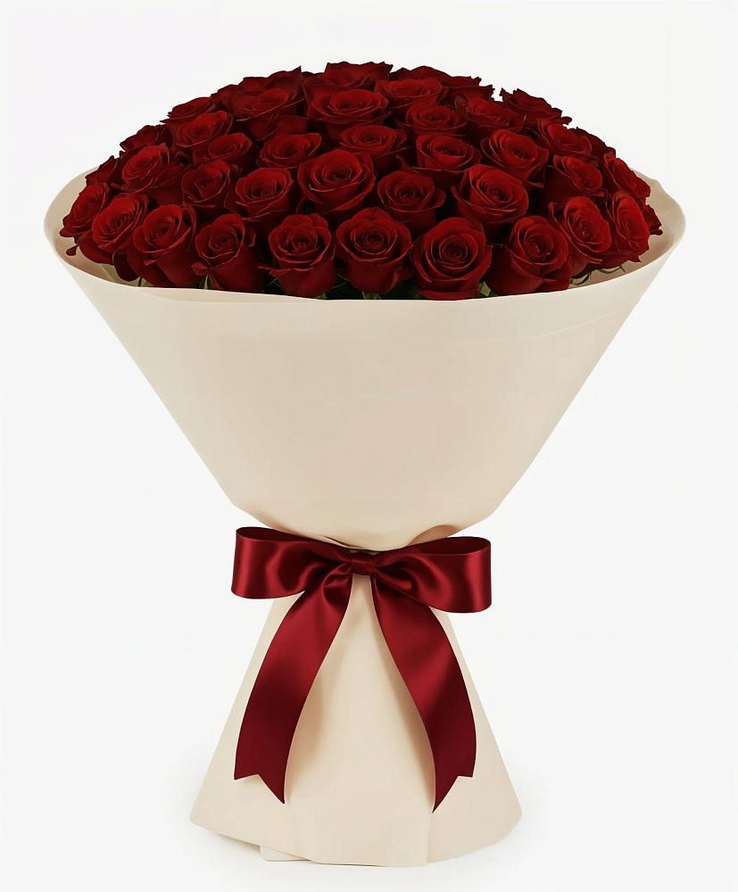 Букет 101 Бордовая роза Блэк Бакарра в Новочеркасске