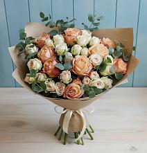 Букет цветов из:  Альстромерии и Розы #REPLACE_PRED# Новочеркасске