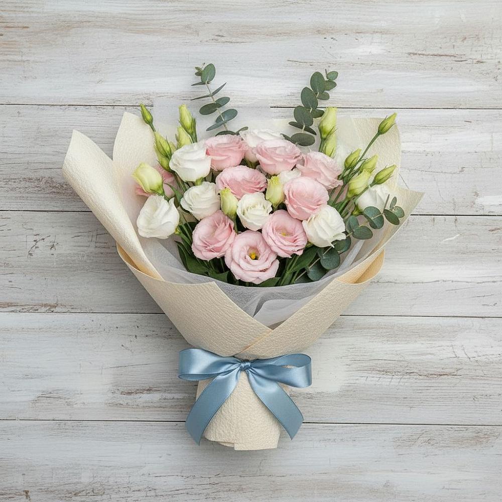 Букет цветов из: Лизиантусы в Новочеркасске